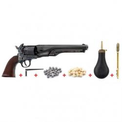 Pack pret a tirer revolver poudre noire Davide Pedersoli Colt navy 1861 - 36 pn