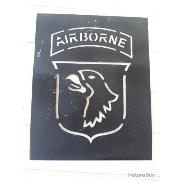 POCHOIR METAL "101 EME AIRBORNE"