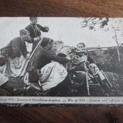 CP   ZOUAVES  EN ACTION