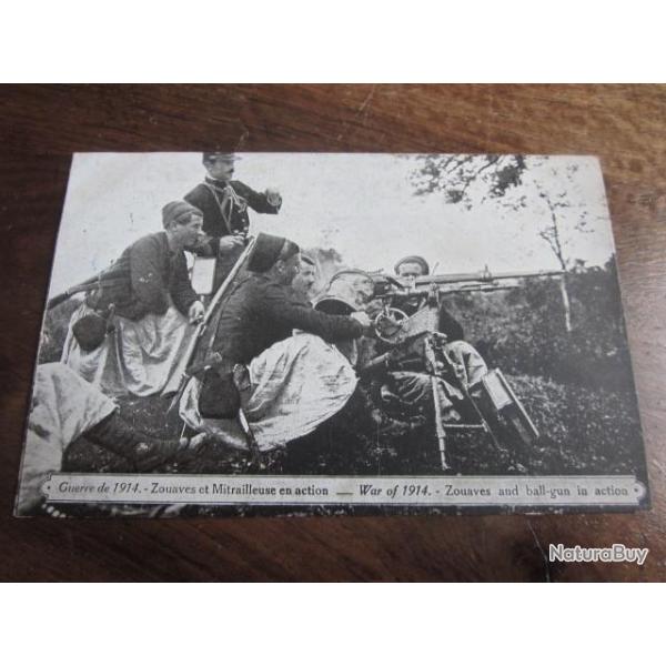 CP   ZOUAVES  EN ACTION