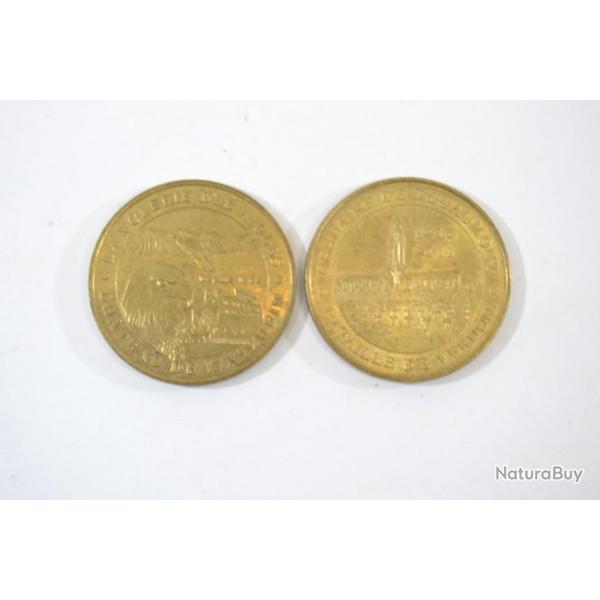 2 Mdaille monnaie de Paris / La volerie des aigles / Bataille de Verdun