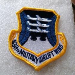 Patch armée us USAF 438TH MILITARY AIRLIFT WING original 1