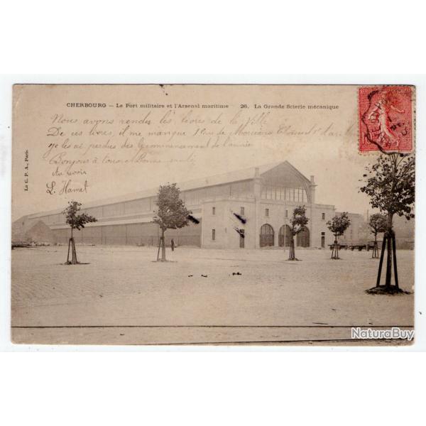 CPA - CHERBOURG - Le Port Militaire et Arsenal Maritime La Grande Scierie mcanique N1211
