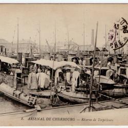 CPA - L'Arsenal CHERBOURG - Réserve de Torpilleurs N°1209
