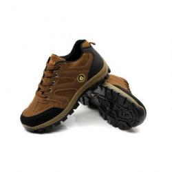 TOP ENCHERE - Chaussures de randonnée en cuir et tissu - 39 à 44 - Antidérapant