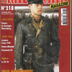 Militaria magazine 218 cavalerie france 1940, troupes de montagne 14-18, algérie 20e di, armée rouge
