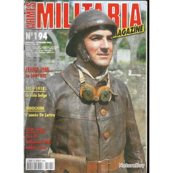 Militaria magazine 194 puis diteur indochine 1951, reichsarbeitsdienst , 509e rcc de maubeuge