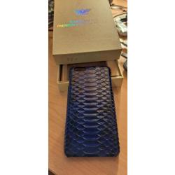 Coque Serpent Python pour iPhone, Couleur: Bleu, Smartphone: iPhone 6 Plus