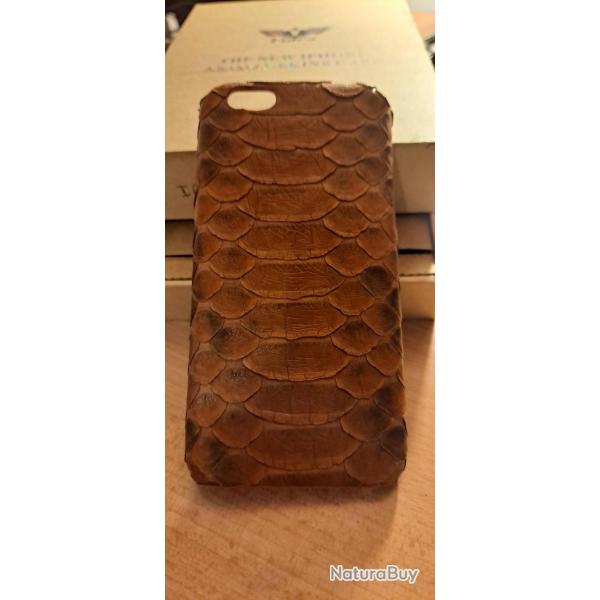 Coque Serpent Python pour iPhone, Couleur: Marron, Smartphone: iPhone 6