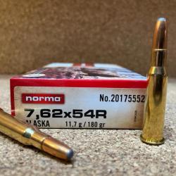 1 Boite de munitions Norma 7.62x54 R Alaska 11.7g, en Stock !!!