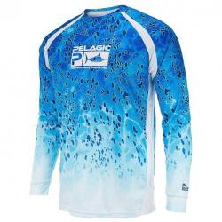 L Shirt Pelagic VaporTek Dorado Bleu