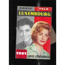 radio télé luxembourg almanach 1961 , leurs confidences , sacha distel, princesse margaret,