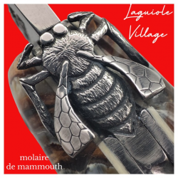 Exceptionnel Couteau Laguiole Village molaire mammouth mouche ciselée ressort couteau unique