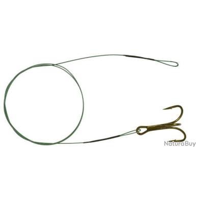 Bas de ligne acier Cannelle Multiflex hameçon triple Réf: 723 par 3