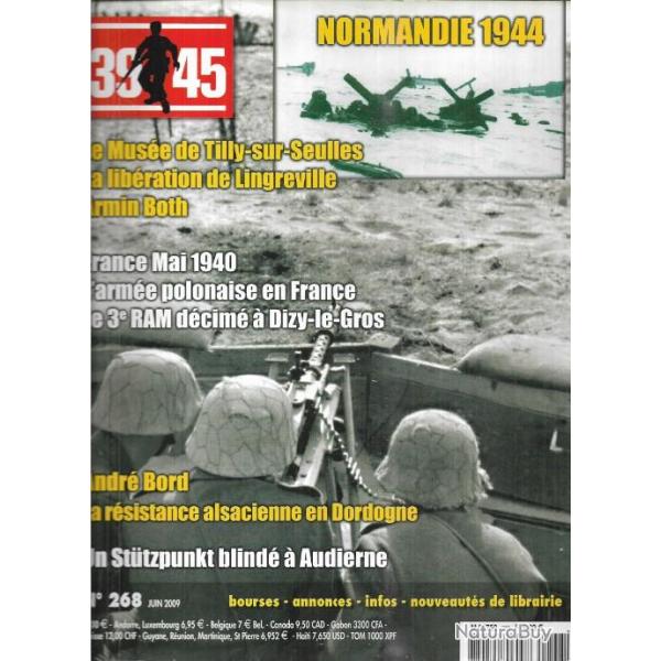 39-45 Magazine 268 puis diteur muse tilly sur seulles, arme polonaise en france 1940,