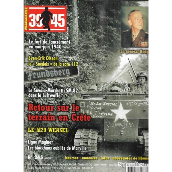 39-45 Magazine 245 m29 weasel, fort de tancrmont, frundsberg, bataille de crte retour sur le trra