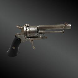 Revolver de poche de type Lefaucheux de fabrication Belge France, période 2nd Empire