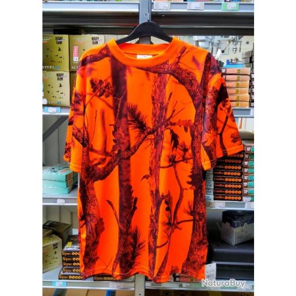 T-shirt Percussion orange camo