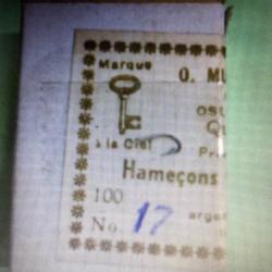 100 Hameçon n 17 palette ref 515 S forgé argenté droit tige moyenne peche coup mustad