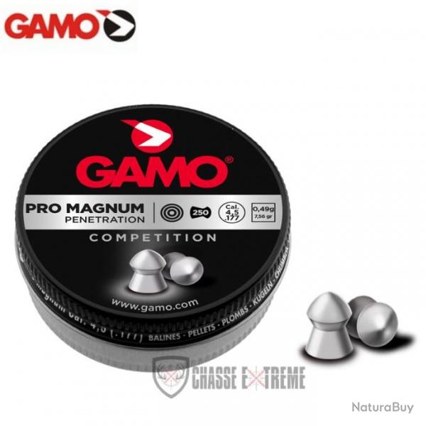 250 Plombs GAMO Pro Magnum Tte Pointue cal 4.5 mm