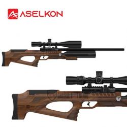 Carabine ASELKON PCP MX9 Sniper Régulateur Jet Black cal. 5.5 19j