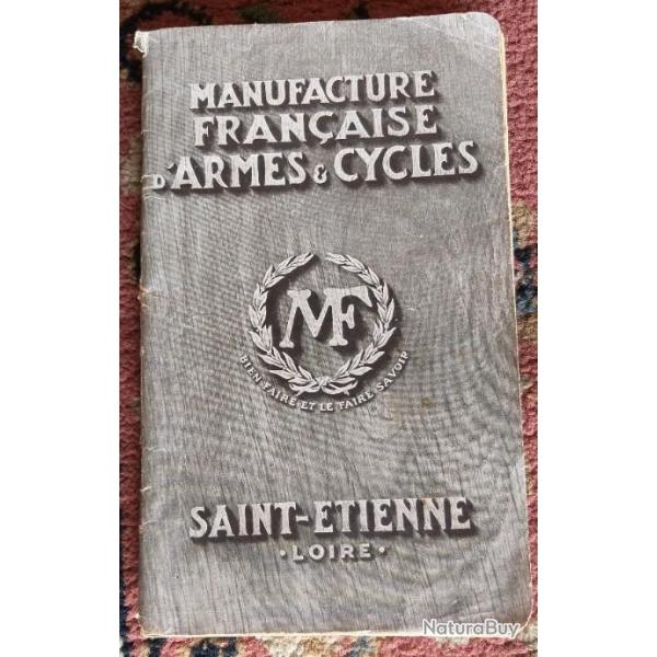Catalogue intermdiaire (petit format) MANUFRANCE 1923 128 pages