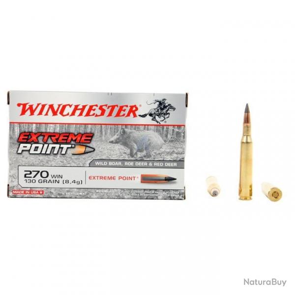 Munitions Winchester Extreme Point 270win 130gr PAR 60