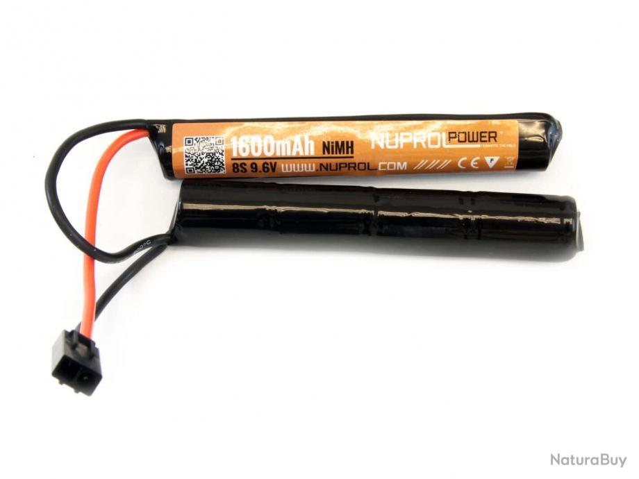 Batterie Airsoft type baton 9,6V 1100 mah pour Modèles UMG