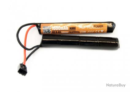 Batterie NIMH 9,6V 1600Mah double baton