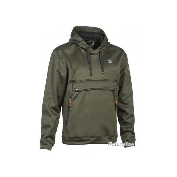 Sweat  capuche kaki PERCUSSION