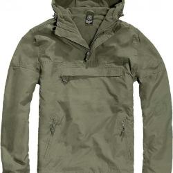 Anorak Windbreaker Couleur Oliv