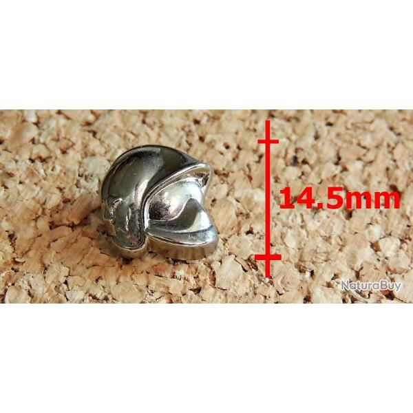 Pin's SAPEURS POMPIERS - Casque F1 de SP en relief 14.5 mm - mtal chrom - fabricant inconnu