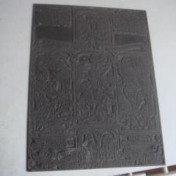 plaque d'impression ancienne 18,5 cm x 25 cm, religieux