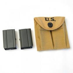 Porte chargeur de crosse en toile USM1 avec 2 chargeurs 10 coups, couleur sable