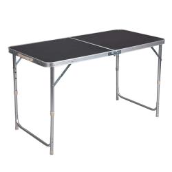 Table de camping table pliante réglable 120 cm noir 19_0000974