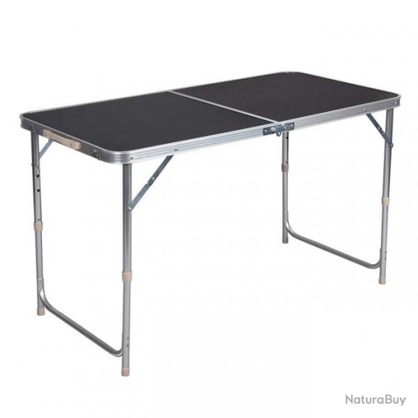 Table de camping table pliante rglable 120 cm noir 19_0000974