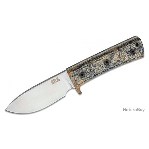 Couteau Ontario ADK Valley Hunter Lame Acier 420HC Manche Micarta Etui Cuir Made USA ON8188