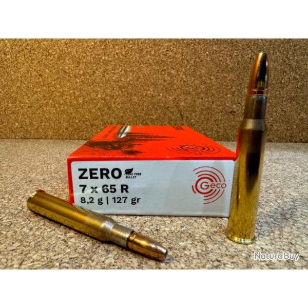 Boite de munitions Geco Cal.7x65R Zero 8.2G 127GR