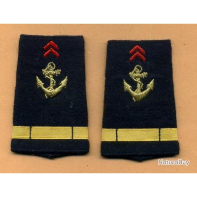 Fourreaux D Paules Troupes De Marine Tdm Colo Aspirant Epaulettes Grades Galons