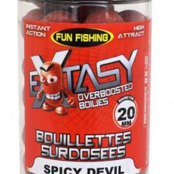 Bouillettes Surdosées Extasy 200gr 15/20mm Speicy Devil Fun Fishing