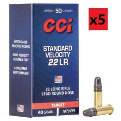 Munitions CCI Standard velocity calibre 22lr x5boites