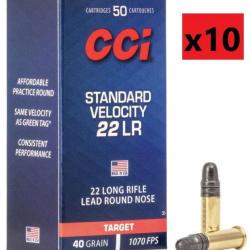 Munitions CCI Standard velocity calibre 22lr x10boites