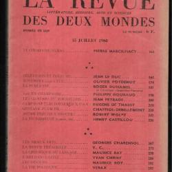 la revue des deux mondes 15 juillet 1968 novembre 1942 fez, 1918 en champagne, cloitres du roussillo