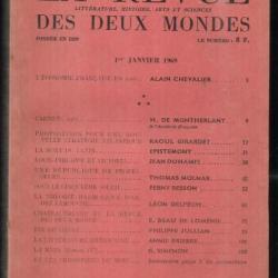 la revue des deux mondes 1er janvier 1969 , la mort du latin, louis philippe et victoria , chateaubr