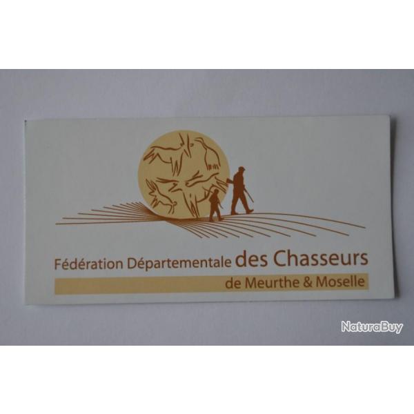 autocollant chasse fdc54