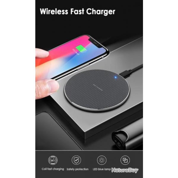 Chargeur sans fil 20W pour smartphone charge rapide Iphone Android