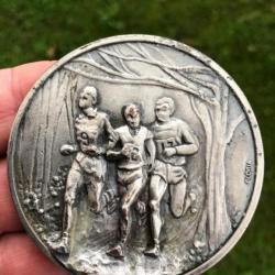 grosse Médaille CROSS COUNTRY 120g 68mm running course à pied signé GLORIA SPORT