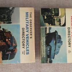 Livres . The observer's army vehicles directory Véhicules militaires
