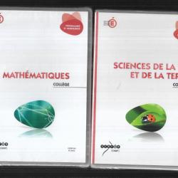 sciences et vie de la terre, mathématiques  dvd-rom pc/mac scolaire