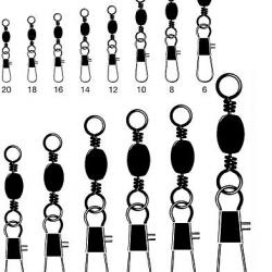 EMERILLON BARIL A AGRAFE INTERLOCK NOIR 3542 Taille 10